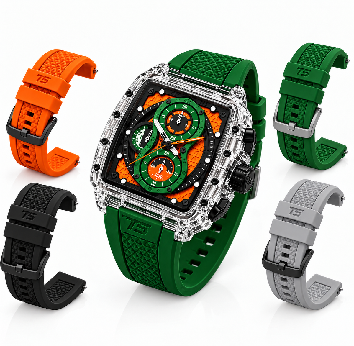 T5 CHRONO SPORT | 4 Bracelets Interchangeables